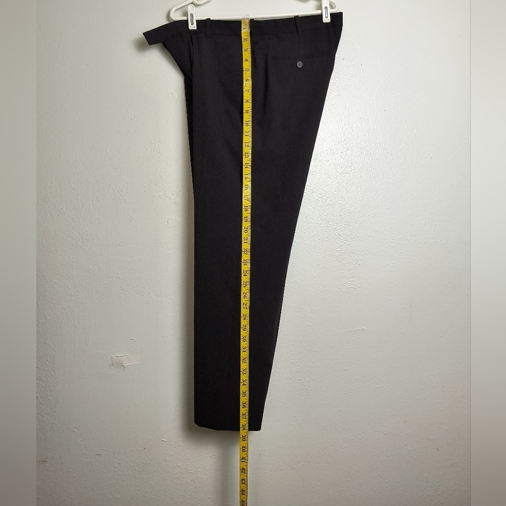 Van Heussen Dress Flat Front Pants 36x30 Black - Picture 12 of 12